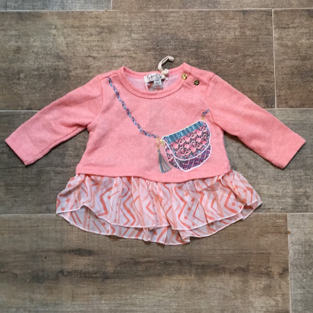 Lace and Cotton Baby Girl Top